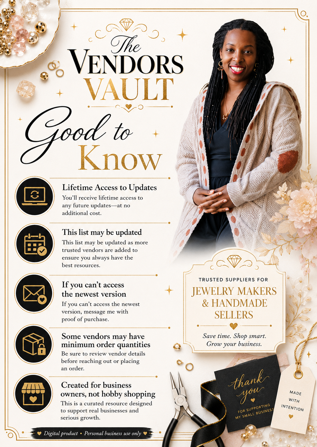 The Vendors Vault | Jewelry Maker Supplier List & Business Resource Guide