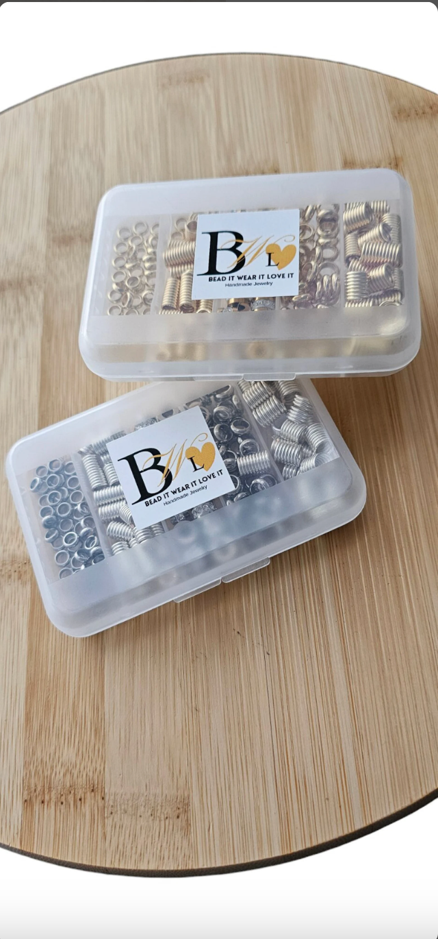 CLEARANCE The Tiny Loc Bead Box, Wholesale Loc Hair Beads, Dreadlocks Hair Accessories For Braids, Sisterlocks, Microlocs Loc Jewelry Set