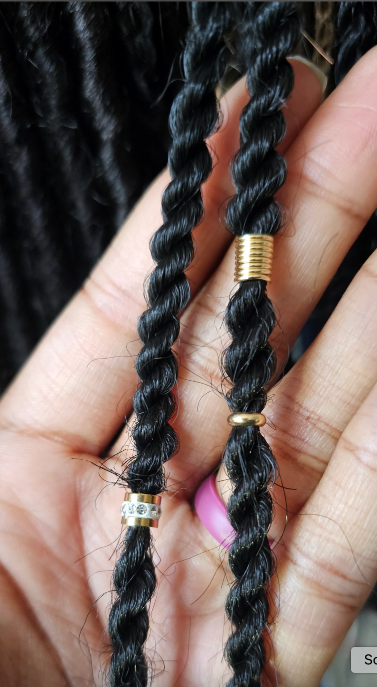 CLEARANCE The Tiny Loc Bead Box, Wholesale Loc Hair Beads, Dreadlocks Hair Accessories For Braids, Sisterlocks, Microlocs Loc Jewelry Set