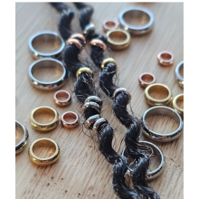 10 Stainless Steel Loc Beads - Dreadlock Accessories