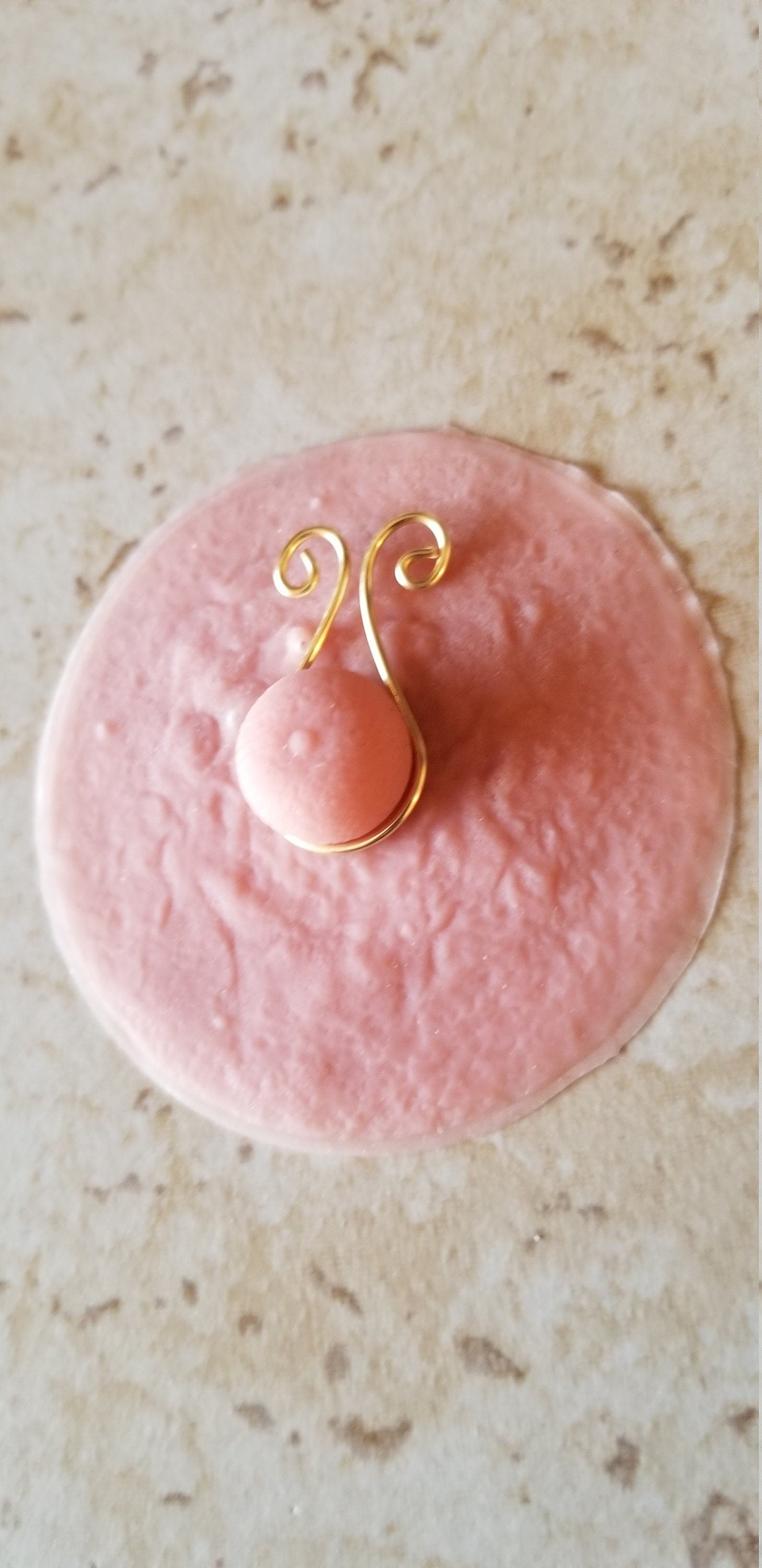 Adjustable Swirl Clip-On Nipple Jewelry, No Piercing