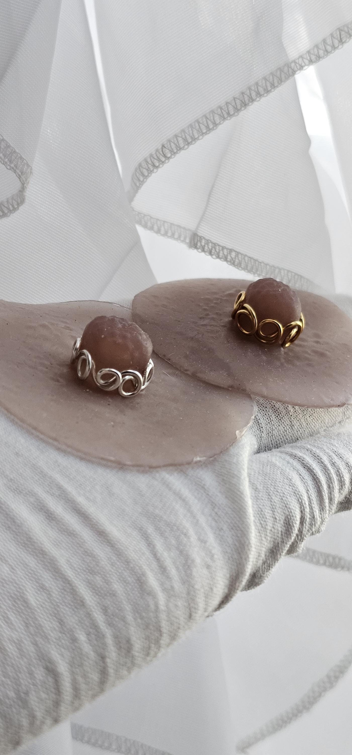 Small Adjustable Clip On Nipple Crown Ring, Nipple Rings No Piercing, Nipple Clamp, Nippies, Nipple Jewelry
