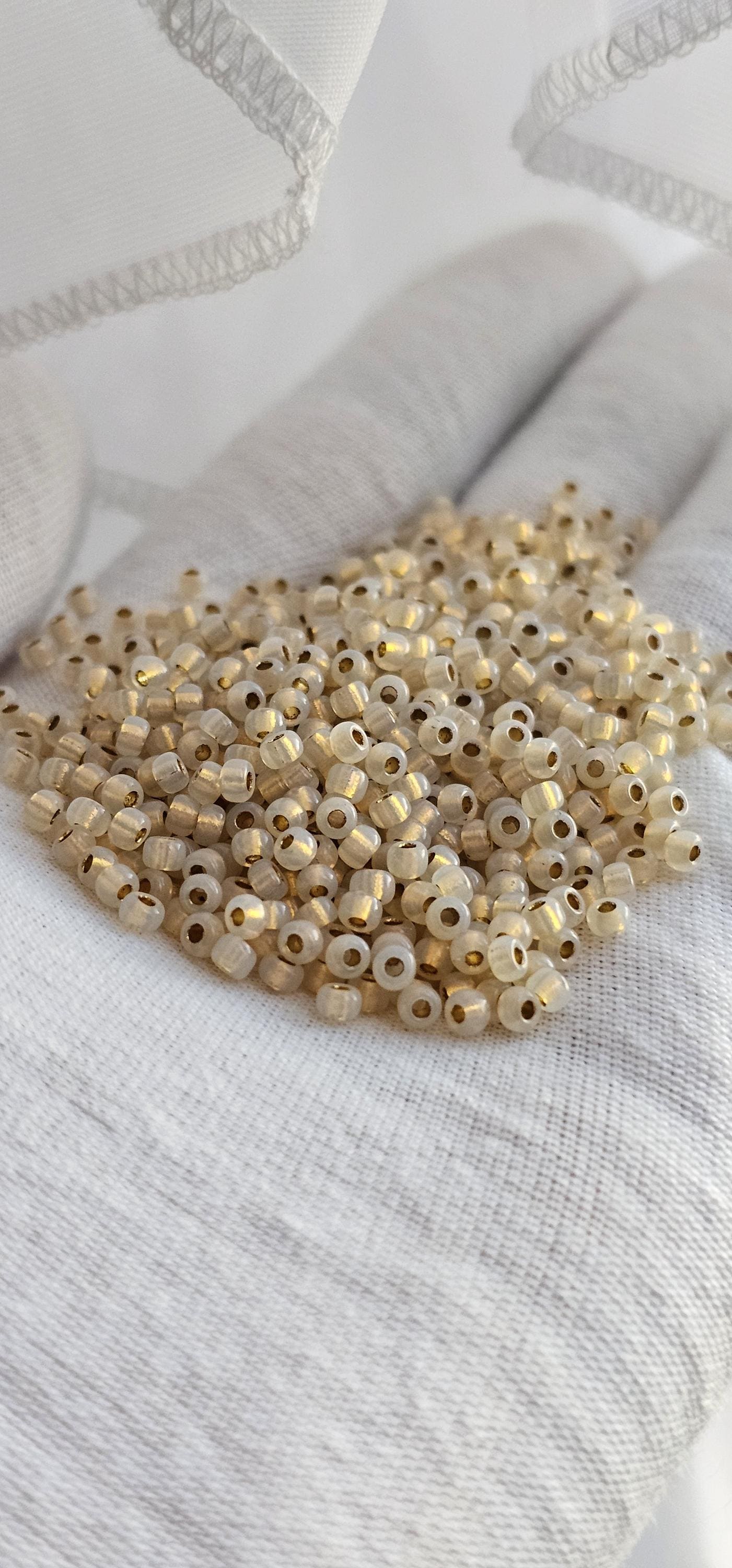 High Quality 24kt Gold Lined Opal Loc Sprinkle Beads, Loc jewelry Hair Beads