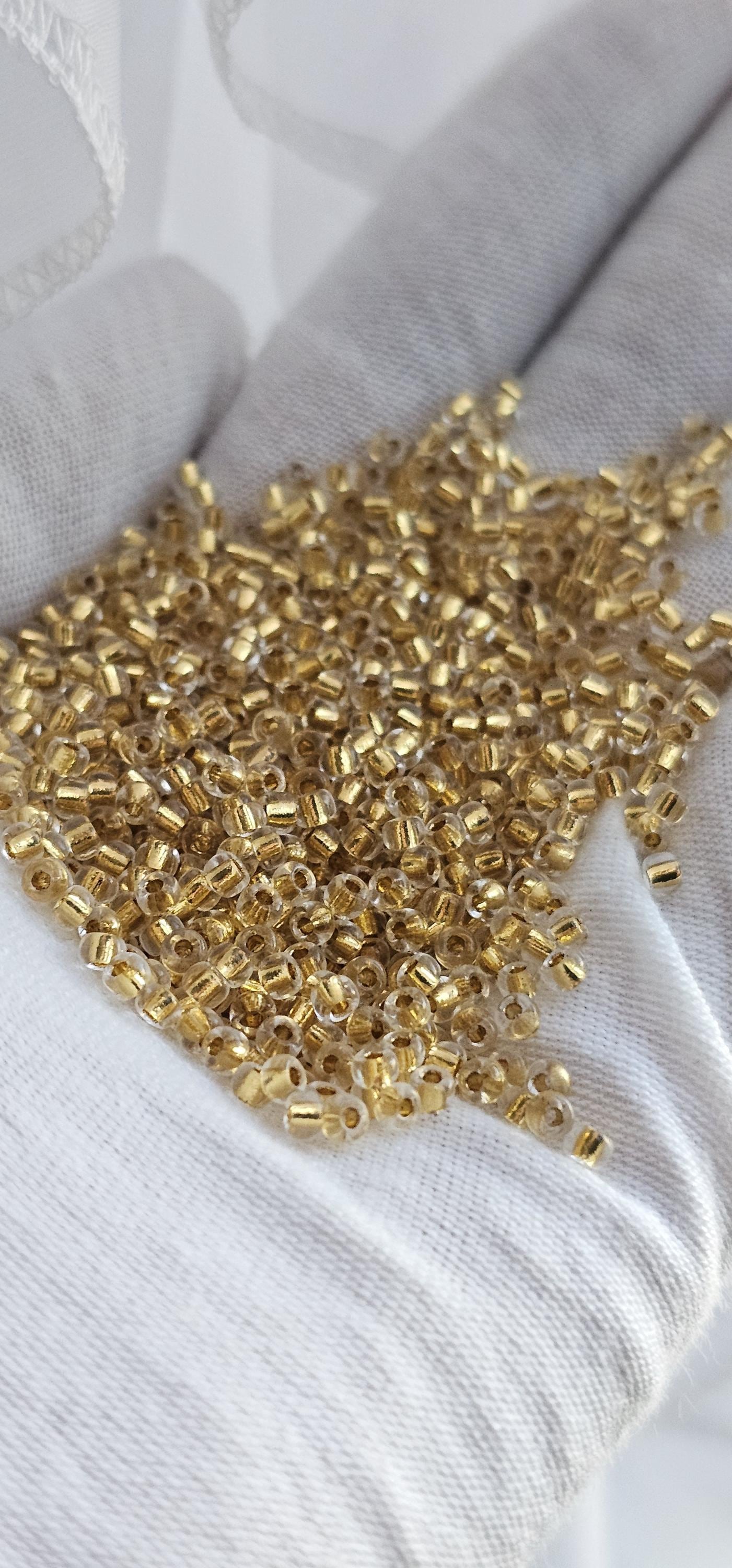 High Quality 24kt Gold Lined Crystal Loc Sprinkle Beads, Loc jewelry Hair Beads