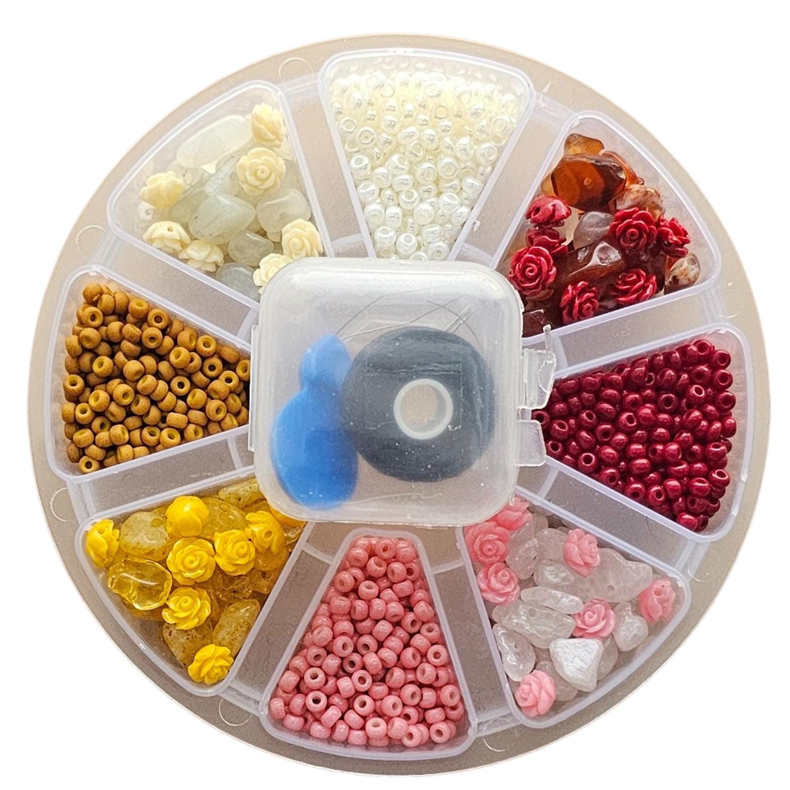 Crystal Loc Sprinkle Complete Kit, Dreadlock Hair Bead Accessories, Sprinkle Beads for Braids Locs, Crystal Color Match Up Kit, Loc Jewelry