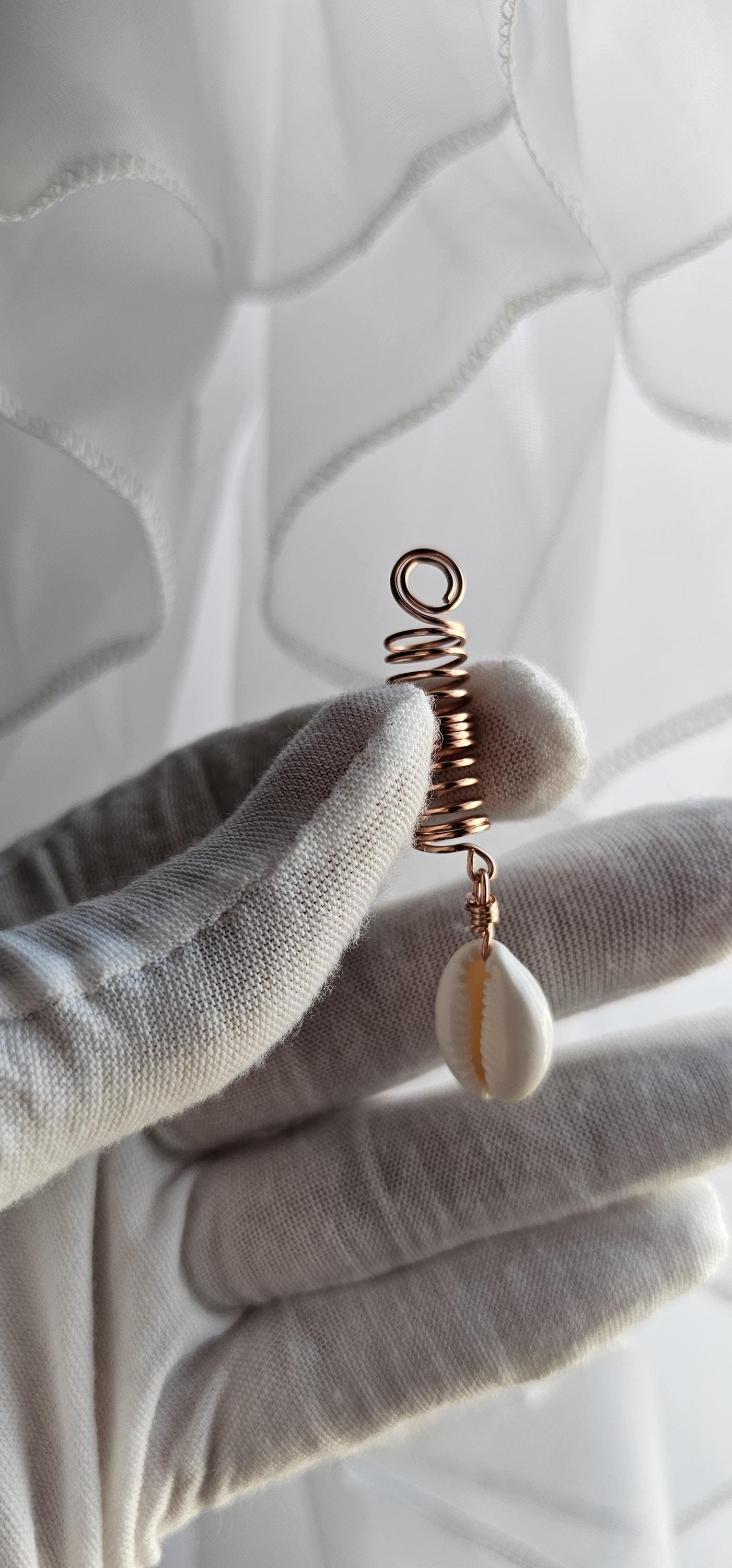 Cowrie Shell Loc Jewelry - Afro Hair Accessories