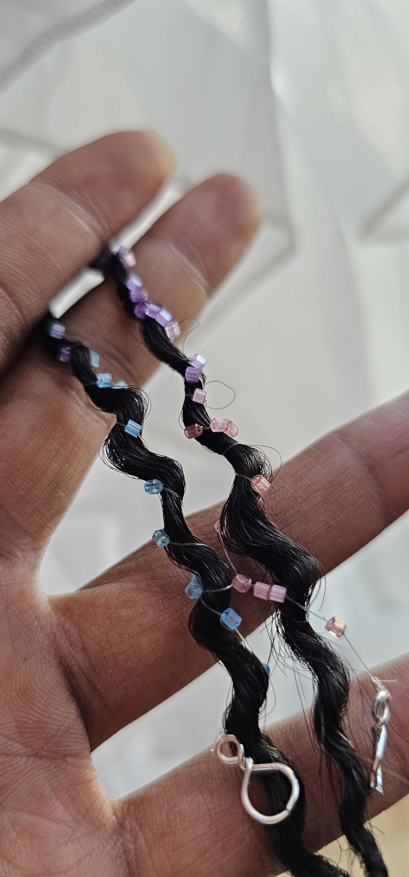 Tiny Beaded Reusable No-Sew Satin Seed Bead Loc Sprinkles Suitable For Micro Locs, Loc Jewelry For Locs Braids and Twists