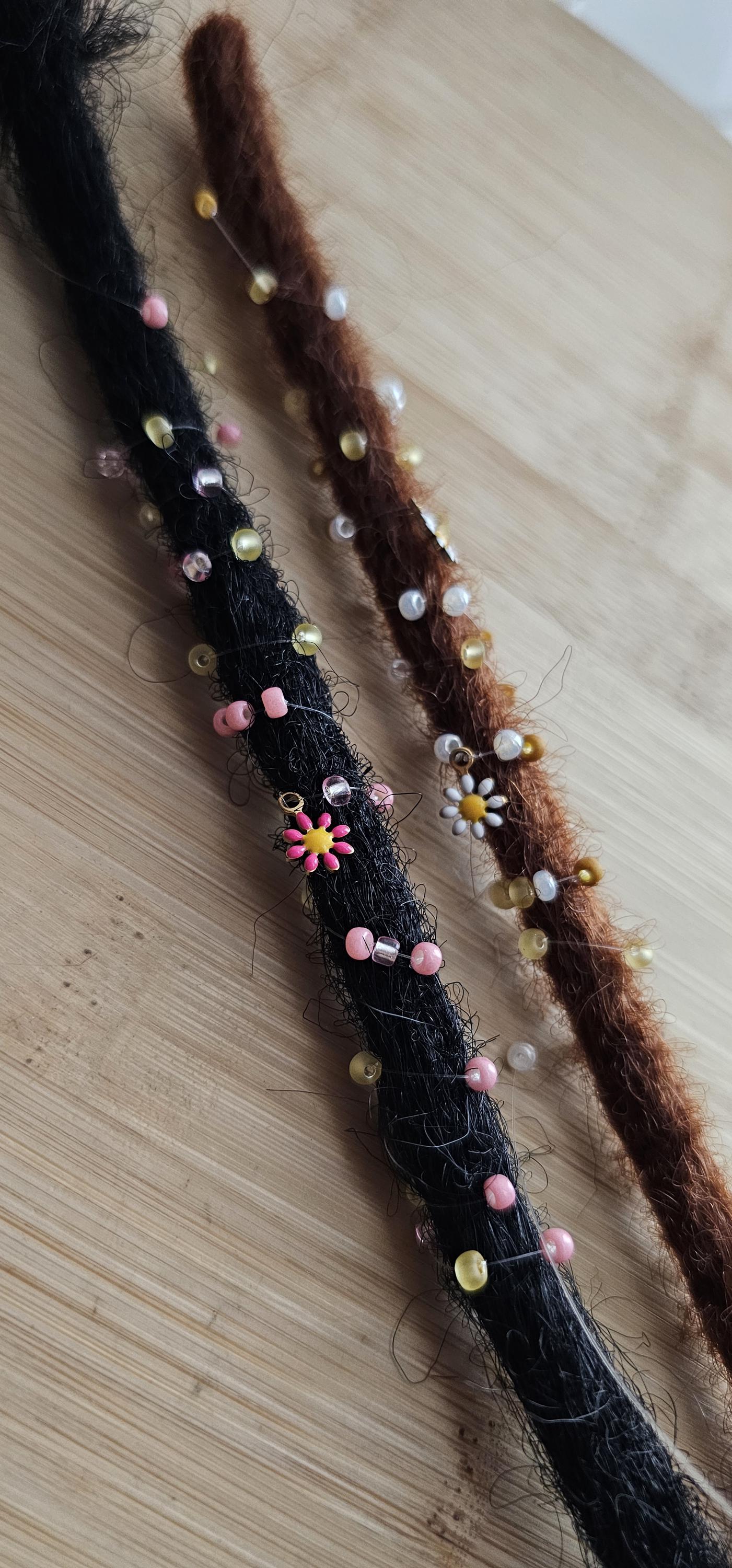 Reusable No-Sew Crystal Loc Sprinkles, Sunflower Loc Jewelry For Locs Braids and Twists