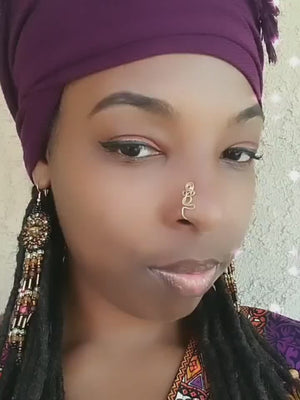 The All Cuff, Unique Nose Jewelry, Exclusive Nose Ring No Piercing, Fake Nose Ring, Afrocentric Nose Clip