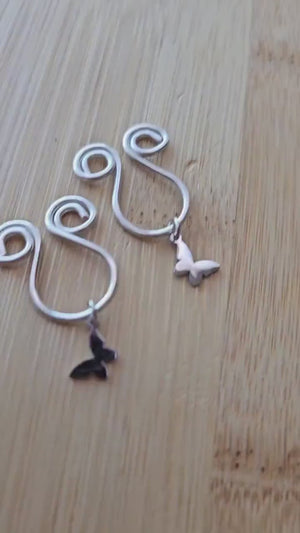 Adjustable Teddy Bear Clip On nipple Jewelry, 2 Nipple Rings No Piercing, Nipple Clamp, Nippies, Nipple Jewelry