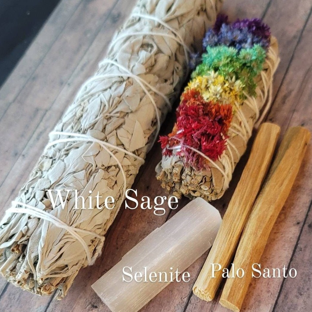 Sage & Palo Santo - Sage Smudge Kit - Palo Santo Smudging Sticks ...