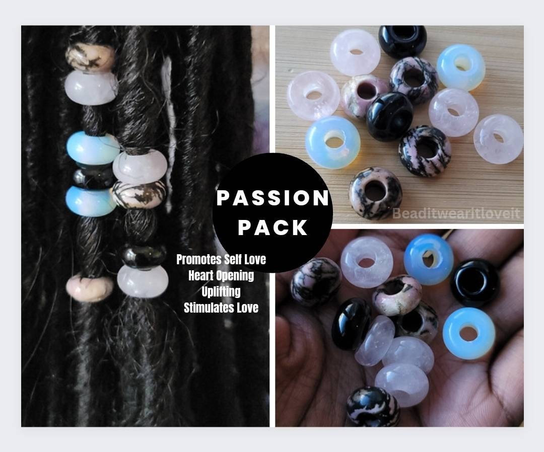 4 Piece Crystal Loc Jewelry Set. Dreadlock Hair Ring Accessories, Beads for  Braids, Loc Jewelry, Gemstone Hair Rings 